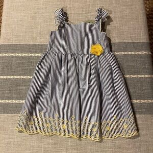 Toddler Girls Striped Summer Dress